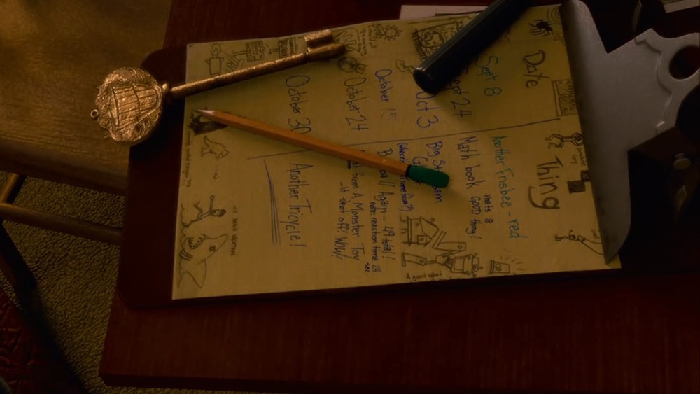 DJ's notes in Monster House