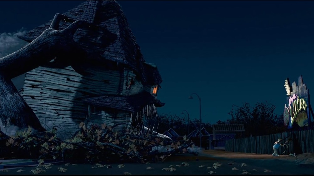 The house grimaces menacingly in Monster House