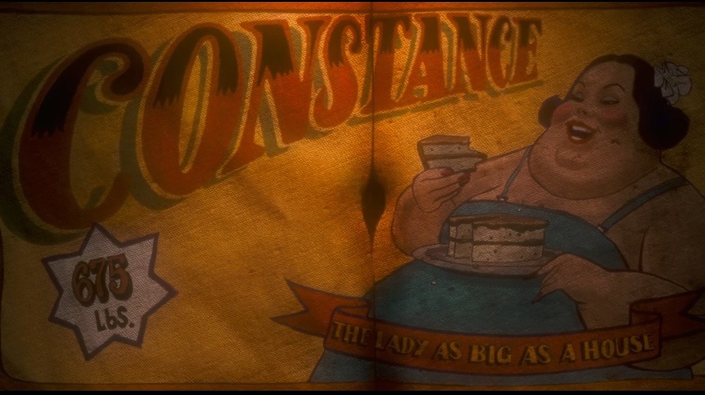 Constance, as seen on a circus banner, in Monster House