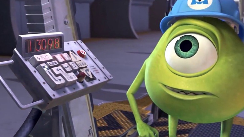 Mike on the Scare Floor in Monsters, Inc.