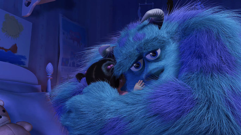 Sulley hugging Boo goodbye