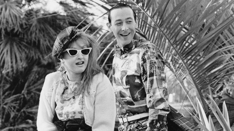 Paul Reubens and Cyndi Lauper