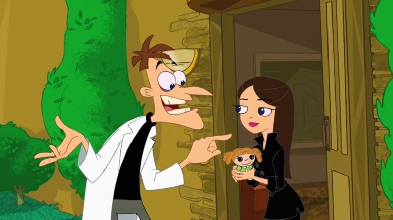 Doof gives Vanessa her doll