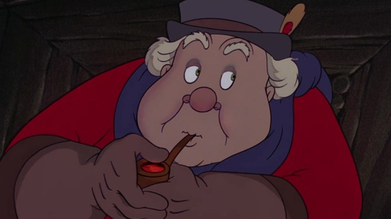 The Coachman smoking a pipe