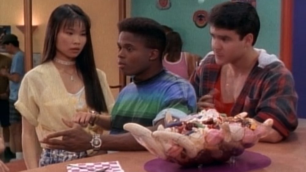 Thuy Trang as Trini, Walter Jones as Zack, and Austin St John as Jason in "Mighty Morphin Power Rangers"