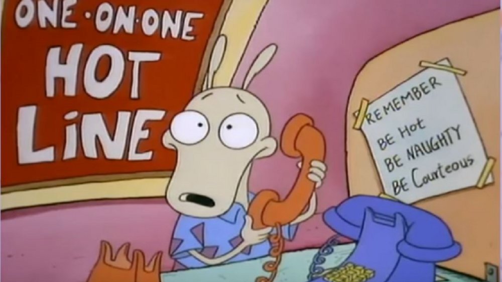 Rocko's hotline job in "Canned"