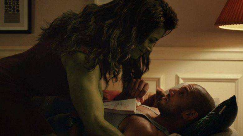 She-Hulk staring at Arthur