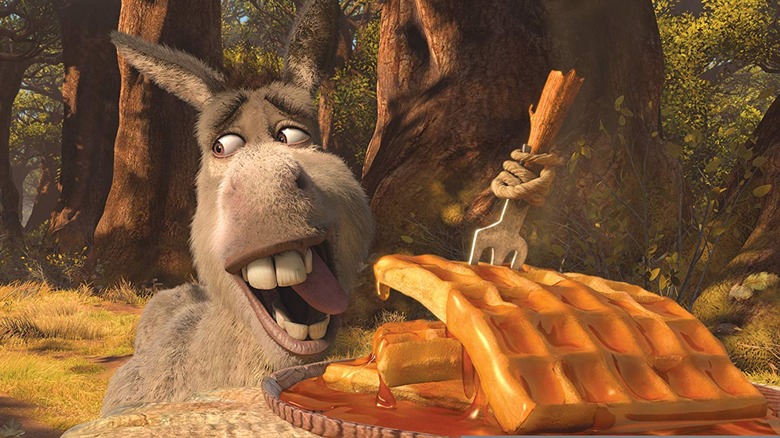 Donkey and his waffles