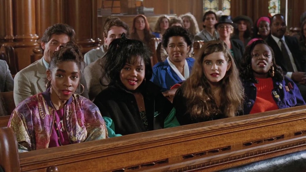 Teen girls sitting in balcony 