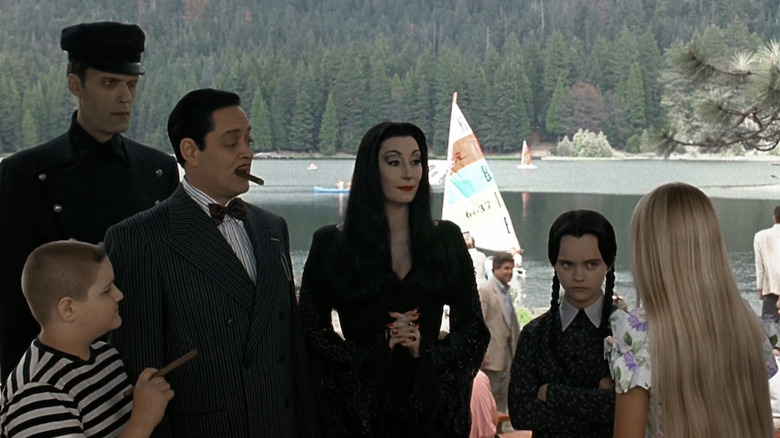 Addams Family by lake