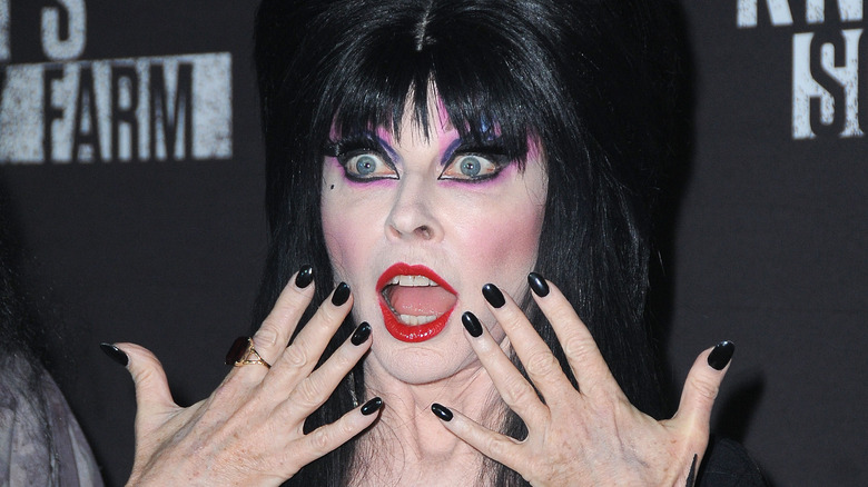 Elvira looking shocked