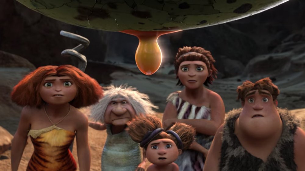 The Croods share a family breakfast