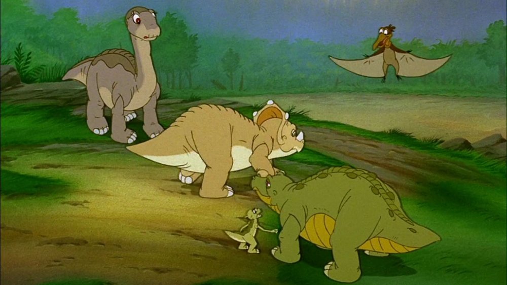 Littlefoot, Cera, Petrie, Spike, and Ducky