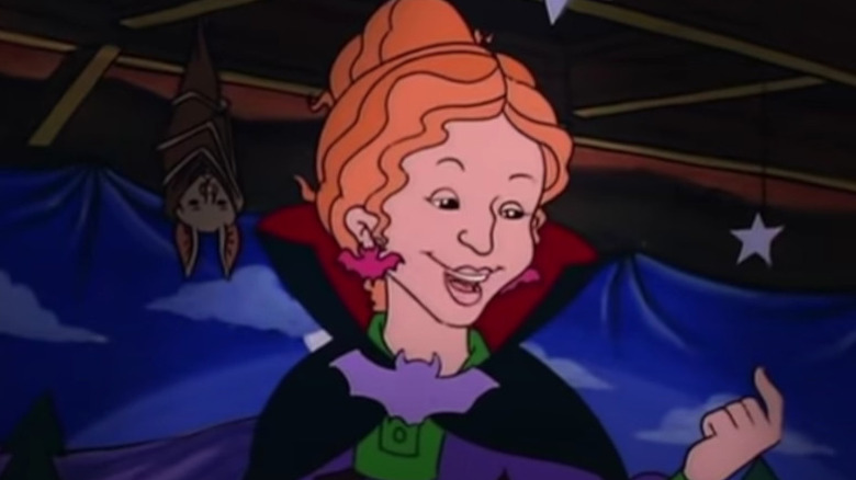 Ms. Frizzle dressed as Dracula