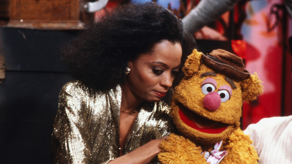 Diana Ross and Fozzie Bear