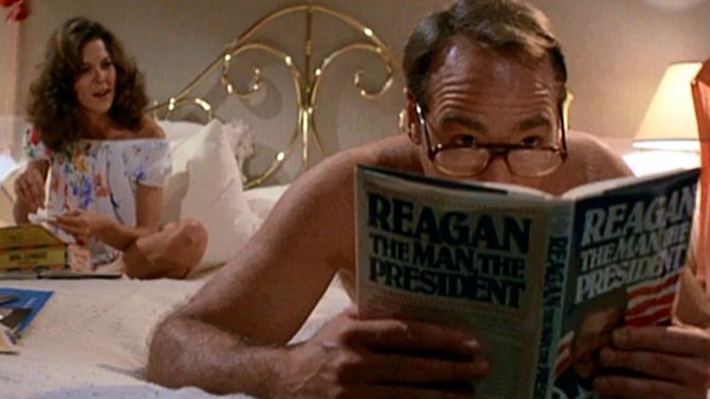 Steve reading Reagan book