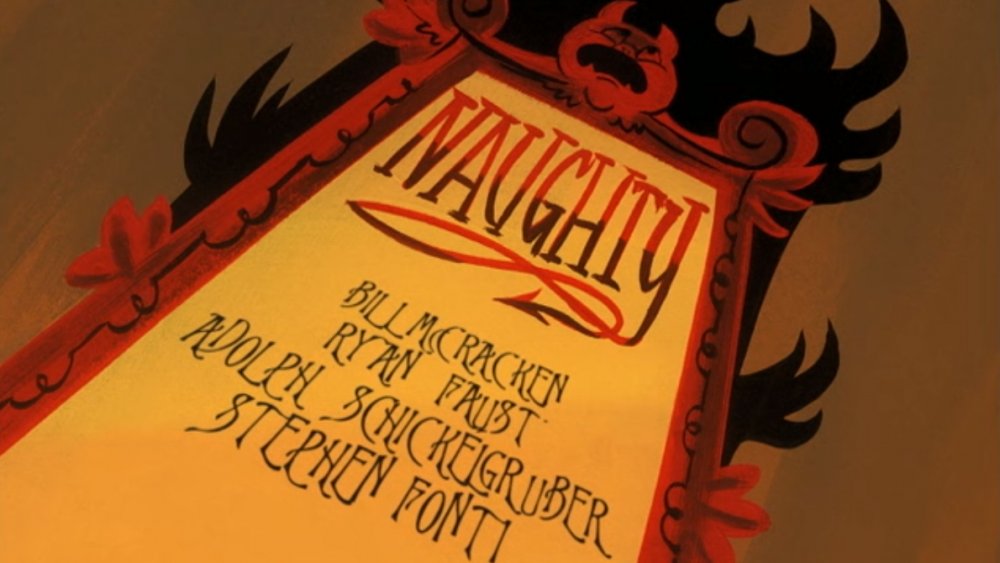 Santa's Permanent Naughty Plaque from "The Powerpuff Girls"