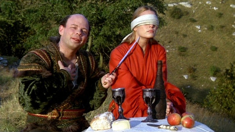 Wallace Shawn and Robin Wright in The Princess Bride
