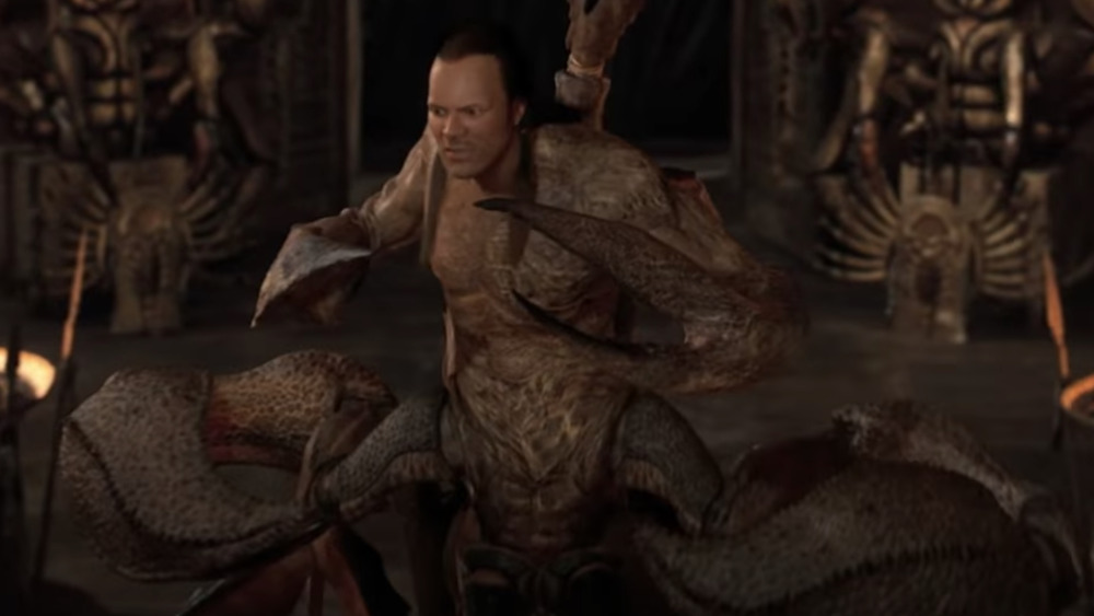 The Rock as the Scorpion King in The Mummy Returns