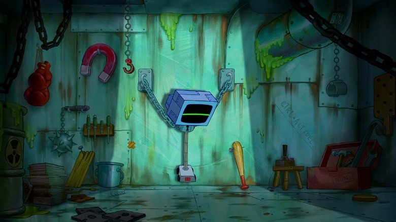 SpongeBob SquarePants dungeon scene