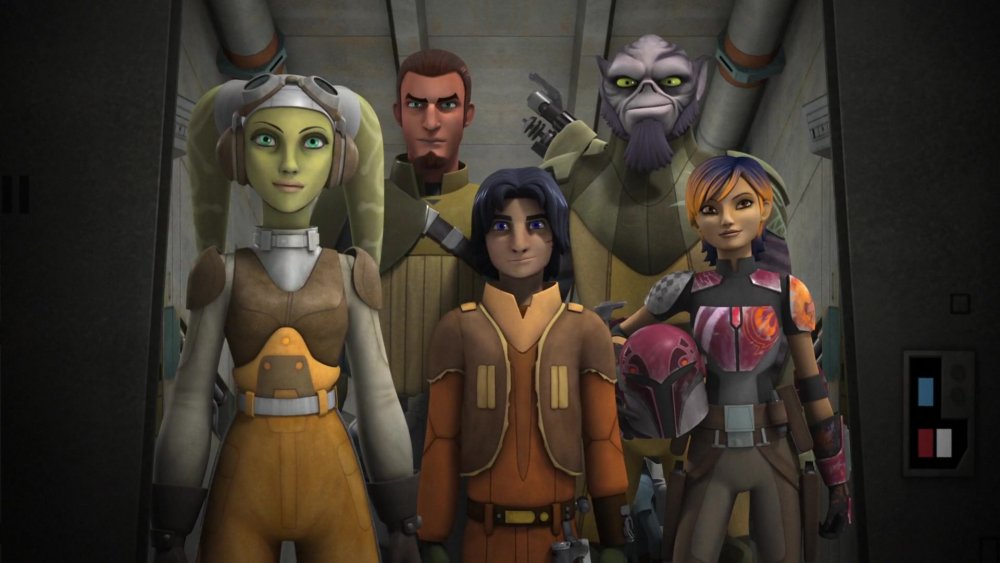 The Spectres pose for the camera, from Star Wars Rebels