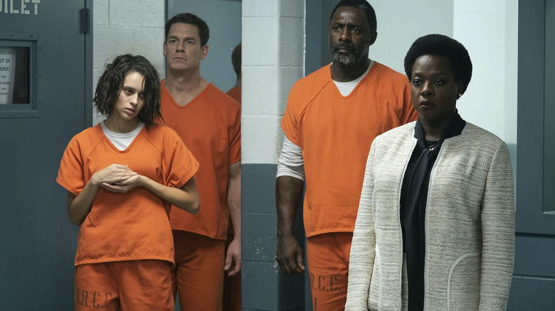 Viola Davis, Daniela Melchior, Idris Elba and John Cena in "The Suicide Squad"