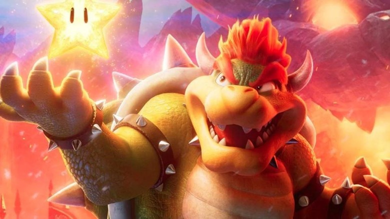 Bowser taking a star