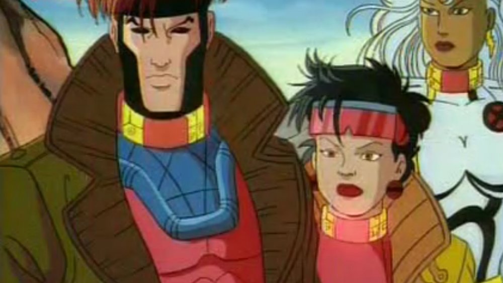 Gambit, Jubilee, and Storm, trapped in Genosha on X-Men: The Animated Series