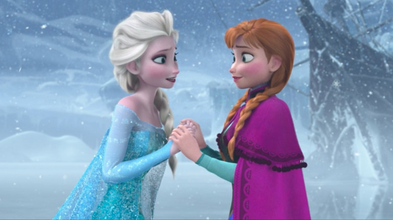 Elsa and Anna realize love is the answer to their problems