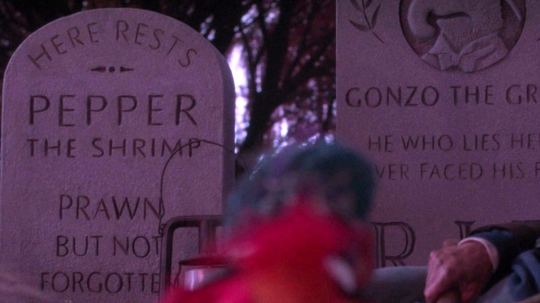 The headstones made for Pepe and Gonzo