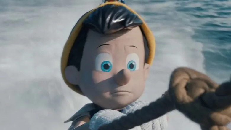 Pinocchio in ocean in Pinocchio 2022