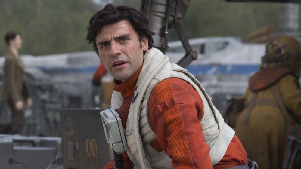 Poe Dameron in the Millennium Falcon