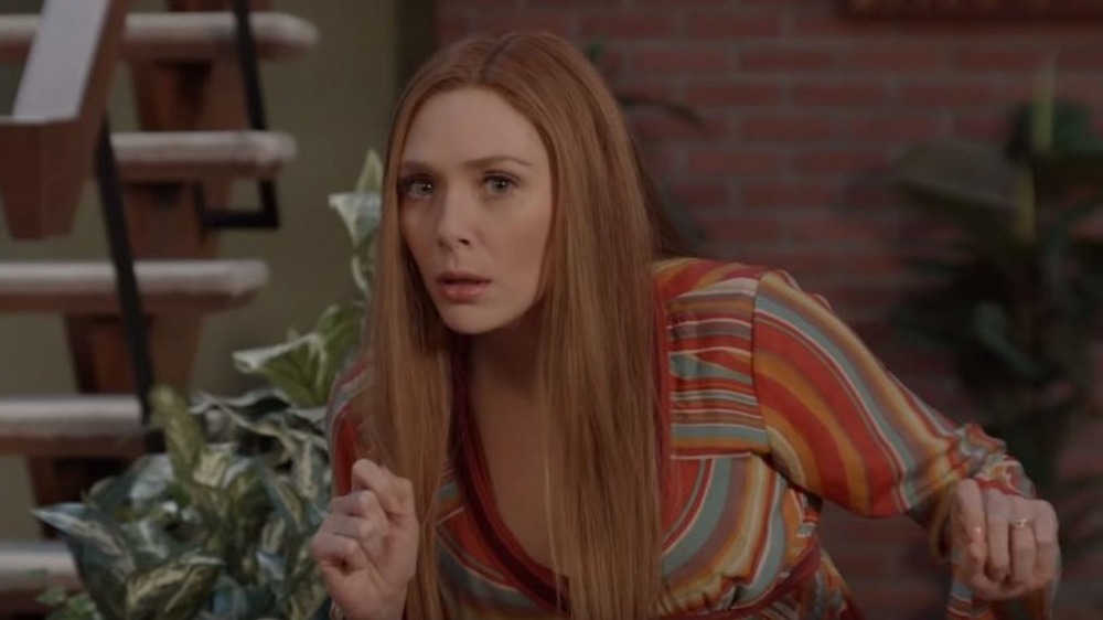 Elizabeth Olsen in WandaVision '70s episode