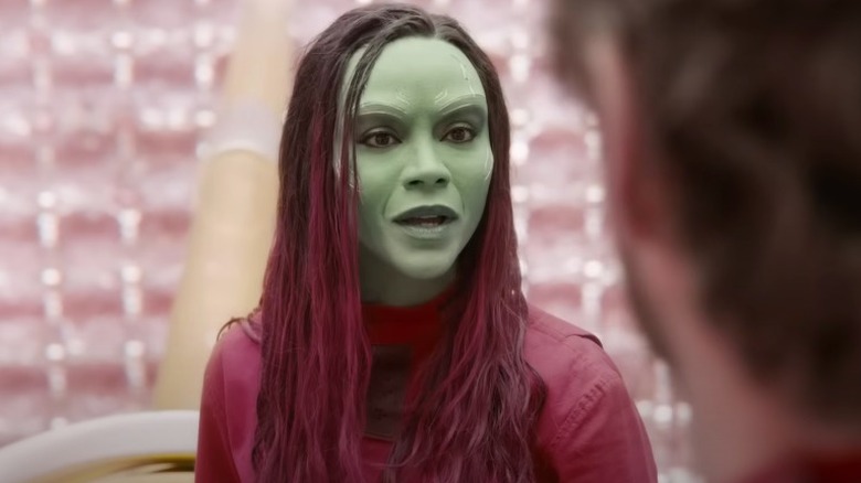 Gamora talks to Peter