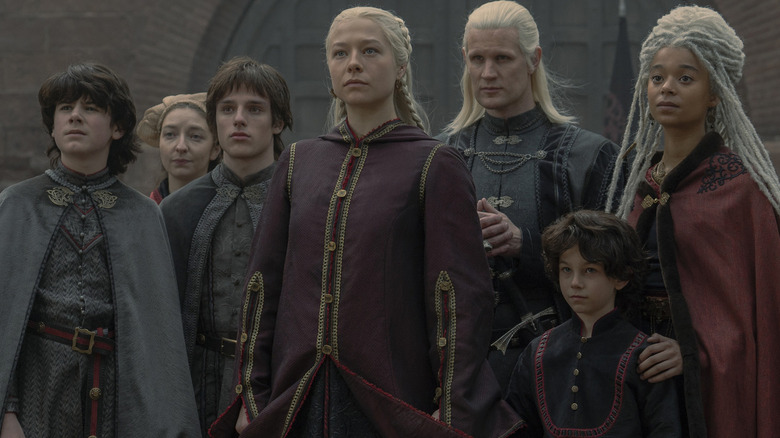 Rhaenyra with her family