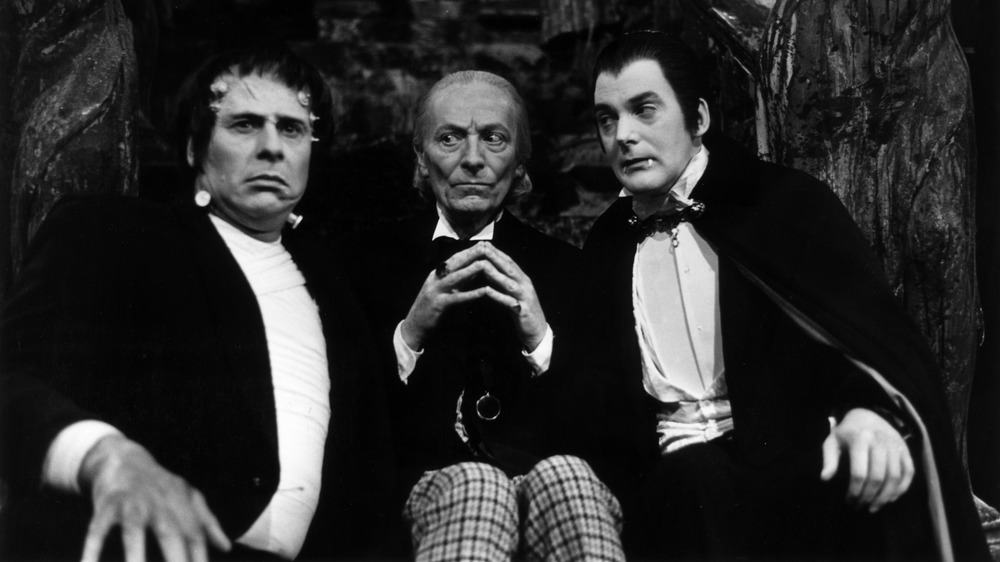 The Doctor with Frankenstein's monster and Dracula