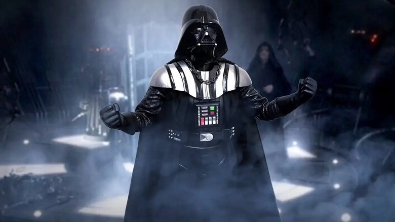 Vader clenching fists