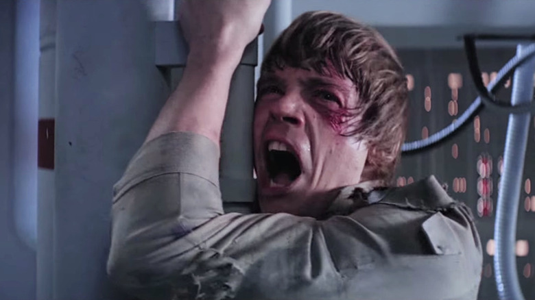 Luke screaming