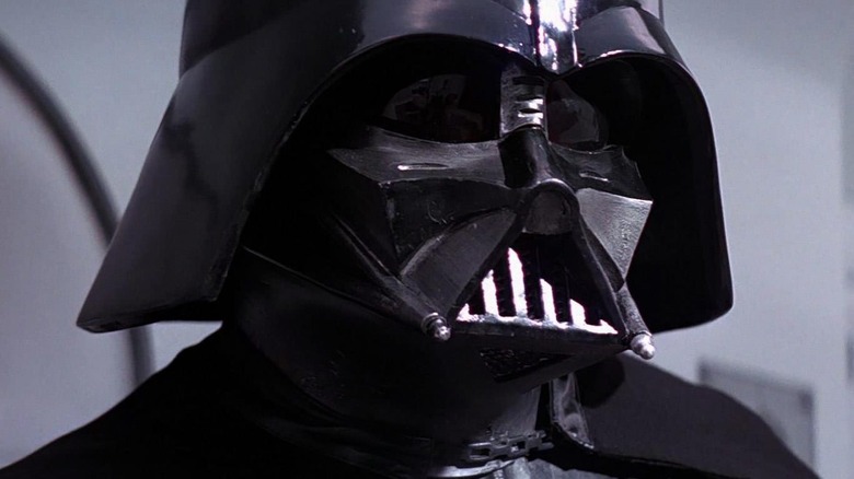 Close-up of Vader's mask