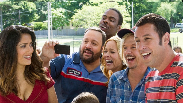 Grown Ups 2 cast laughing