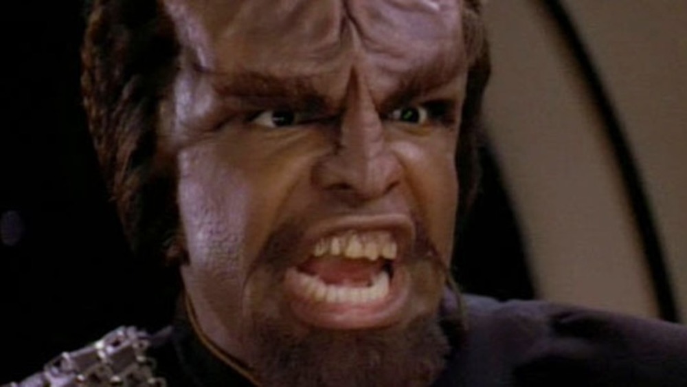 Worf shouting