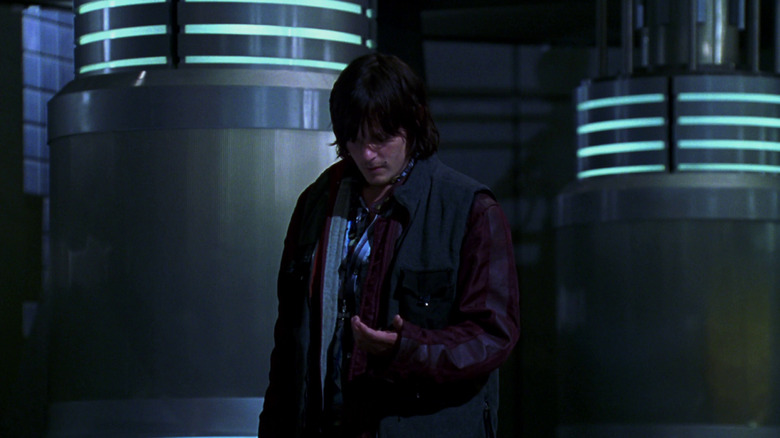 Blade II's Scud looks at hand