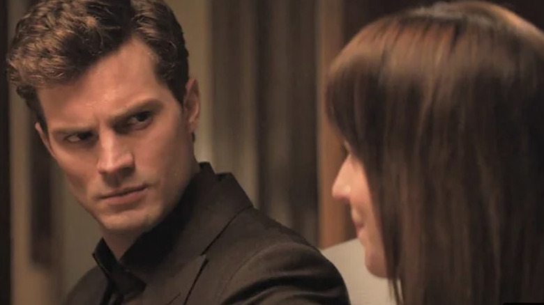 Christian can't believe Ana didn't clear her schedule with him.