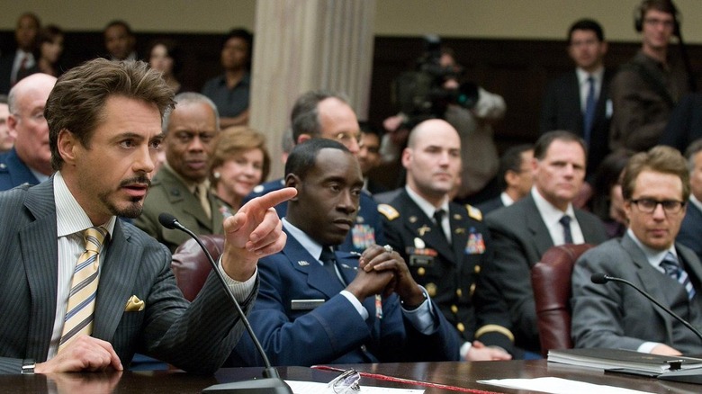 Tony at a senate hearing