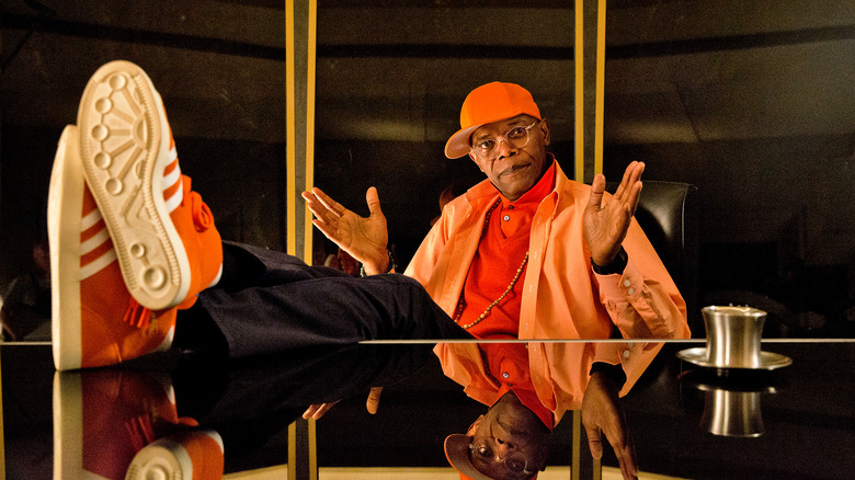 Valentine in his office with his feet on his desk