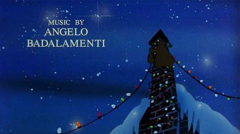 Credits still from Christmas Vacation that lists Angelo Badalementi as the composer