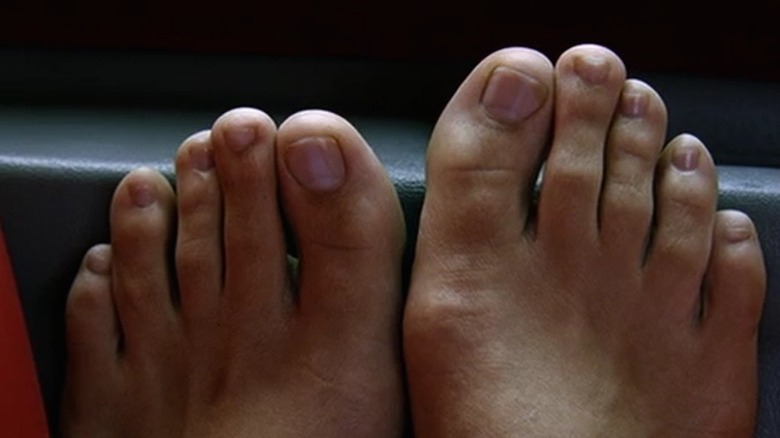 Uma Thurman's feet in Kill Bill