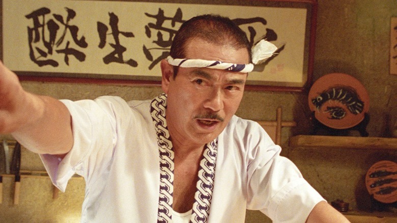 Sonny Chiba as a sushi chef