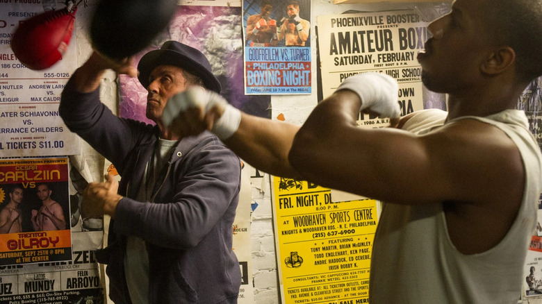 Rocky and Adonis train together