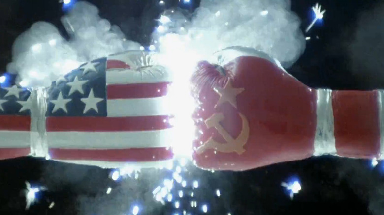 Gloves collide in Rocky IV's opening